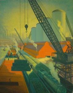 Richard Babcock, Industrial Waterfront – Great Lakes, ca. 1930